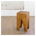 Kwadratowy stół z litego drewna naturalny stół boczny